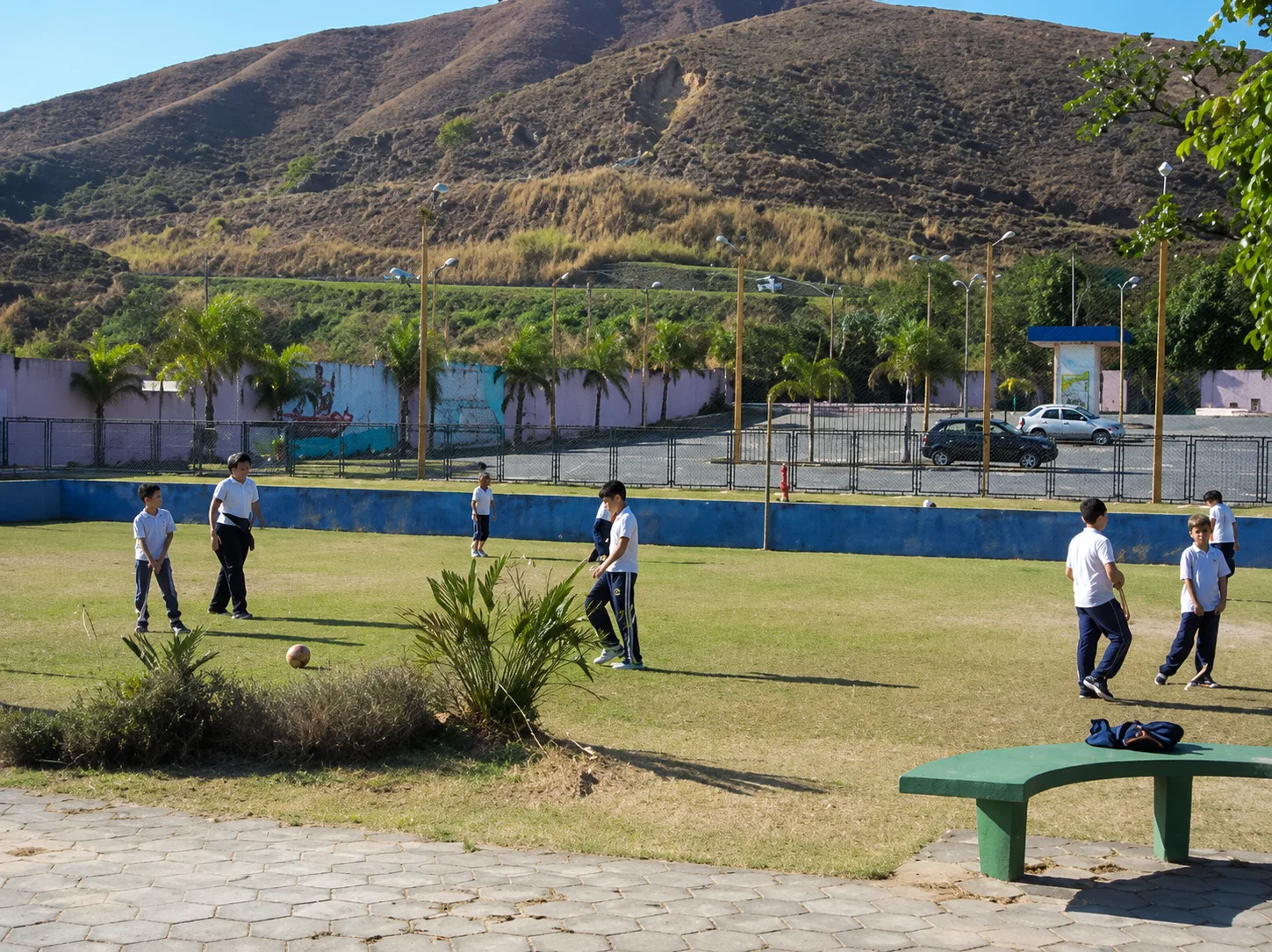 Crianças em atividade na Educação Infantil